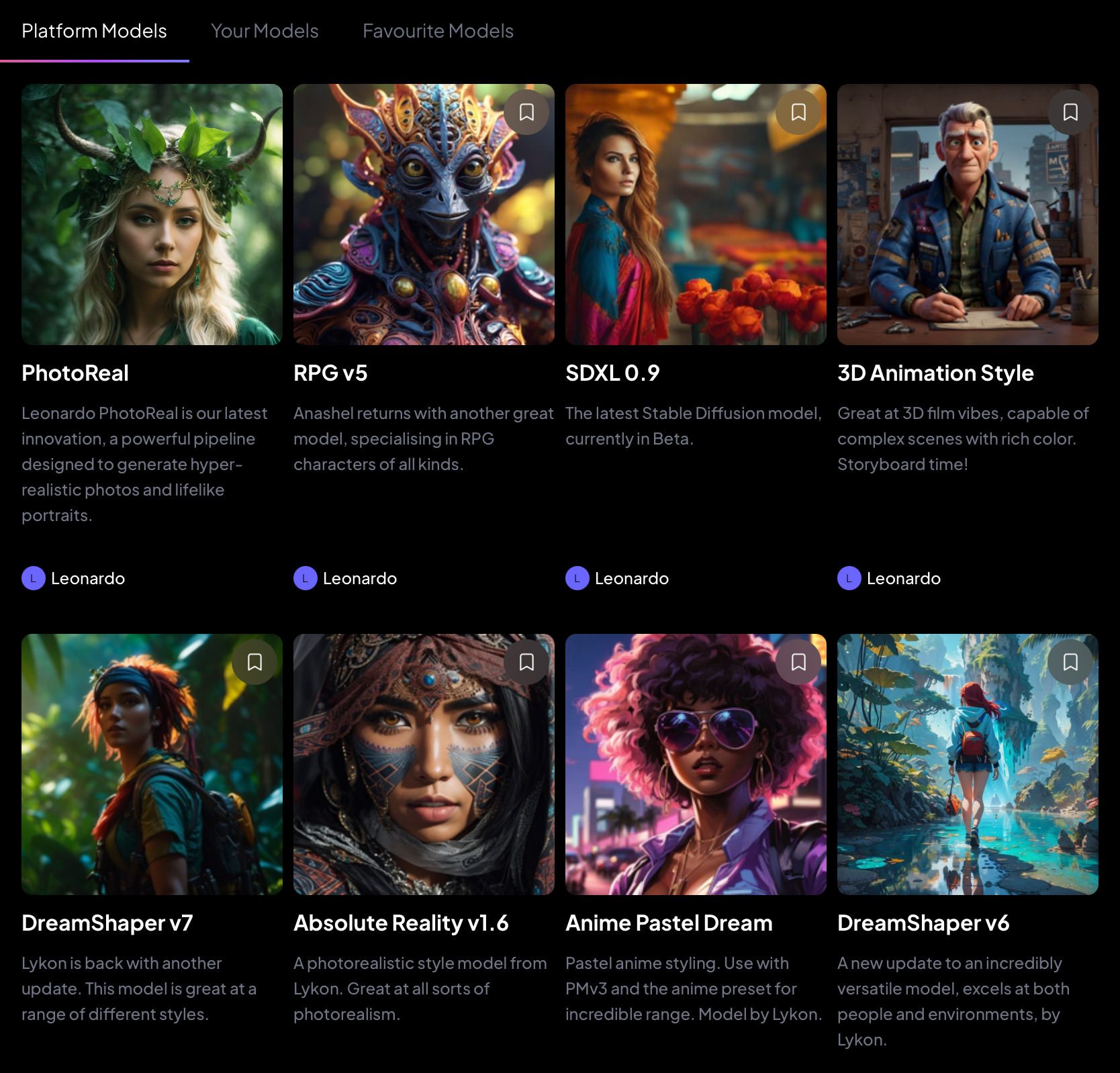 Criatividade com Leonardo.Ai