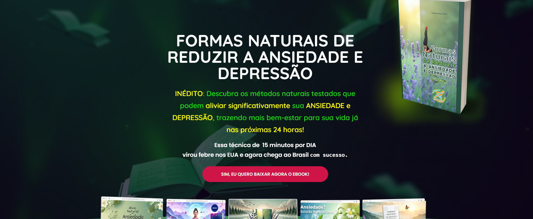 Reduzir Ansiedade e Depressão de Forma Natural